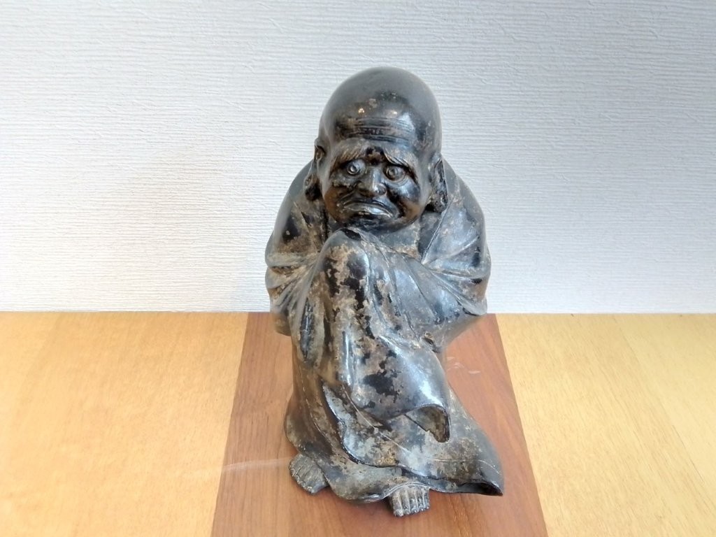 唐物古金紫銅 達磨