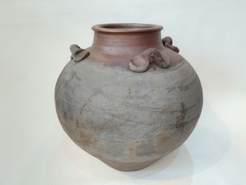 花瓶／陶器　古備前茶壺　桃山時代